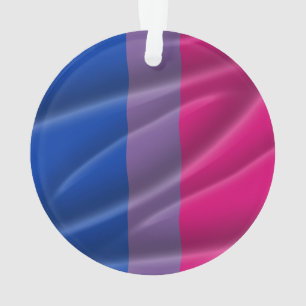 BISEXUAL PRIDE WAVY VERTICAL - 2014 PRIDE.png Ornament