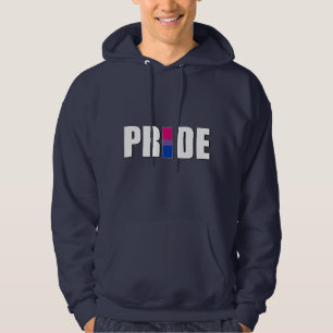 BISEXUAL PRIDE WORD FLAG HOODIE