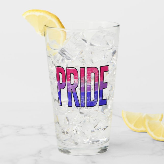 Bisexual Pride Word Glass (Front Ice)