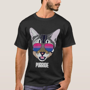Bisexual Purride Bi Pride Cat T-Shirt