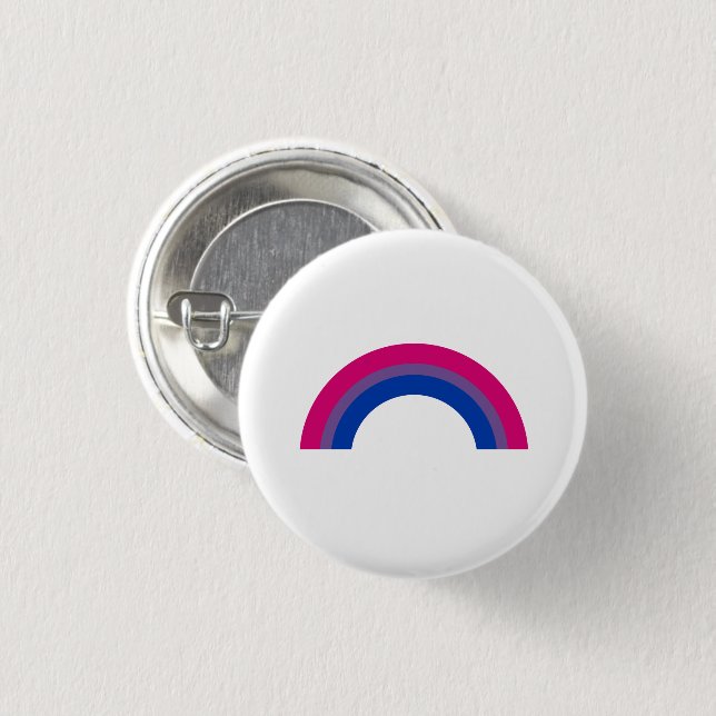 Bisexual Rainbow 3 Cm Round Badge (Front & Back)