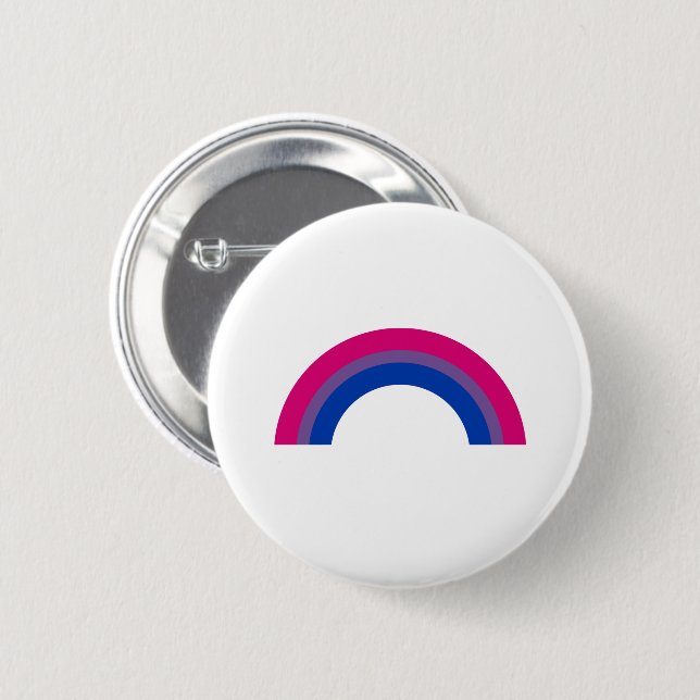 Bisexual Rainbow 6 Cm Round Badge (Front & Back)
