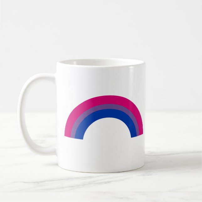 Bisexual Rainbow Coffee Mug (Left)