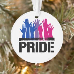 Bisexual Together Pride Ornament