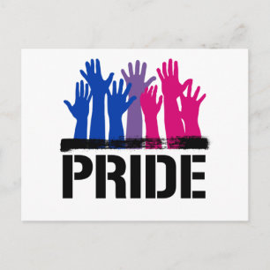 Bisexual Together Pride Postcard