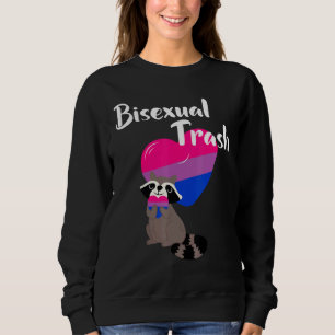 Bisexual Trash Panda Outfit Gay Bi Pride Stuff Lgb Sweatshirt
