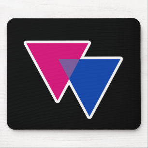 BISEXUAL TRIANGLE SYMBOL 3D MOUSE MAT