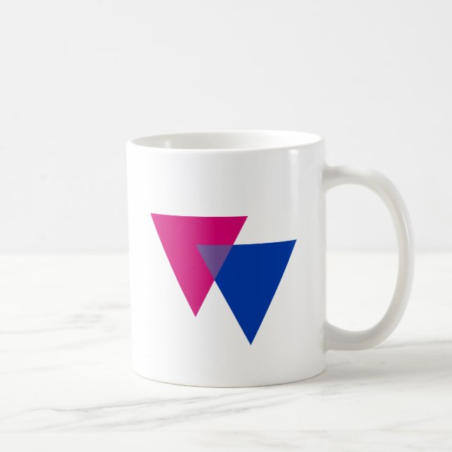 BISEXUAL TRIANGLE SYMBOL COFFEE MUG (Right)