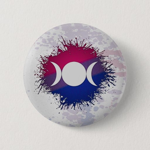 Image of Bisexual Triple Goddess Moon 6 Cm Round Badge