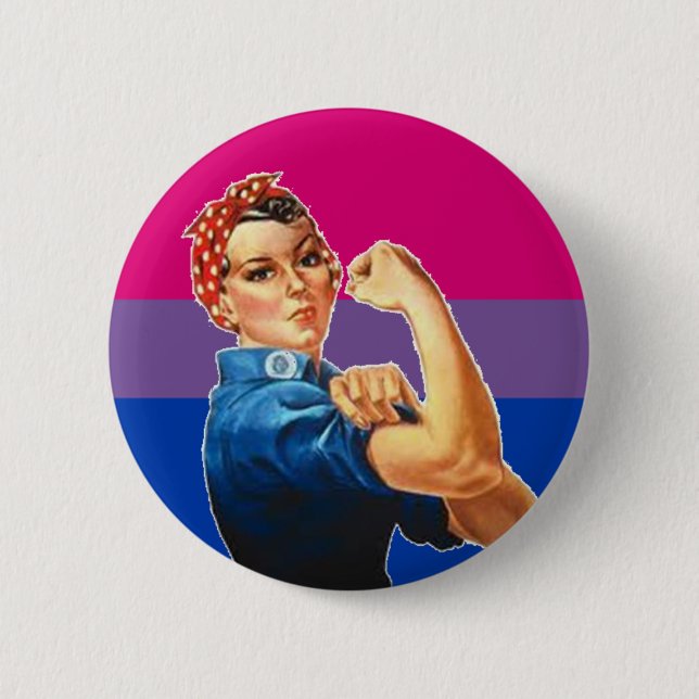 Bisexual Woman Pride 6 Cm Round Badge (Front)