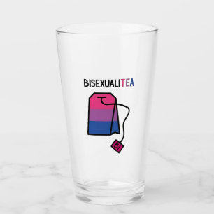BisexualiTEA Bi Pride Flag Bisexual Tea Glass