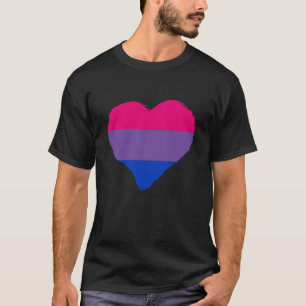 Bisexuality Bi Pride Yourself Heart Bisexual Flag  T-Shirt