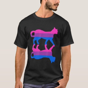 Bisexuality Flag Animal Cat Human Rights Lgbt Bise T-Shirt