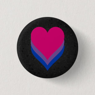 Bisexuality flag black button