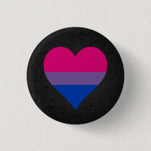 Bisexuality flag black button