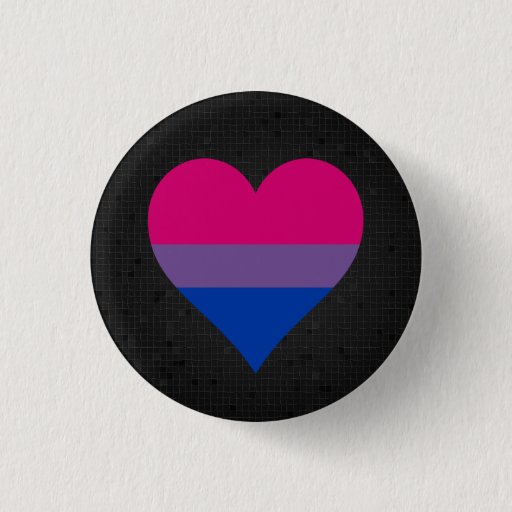 Image of Bisexuality flag black button