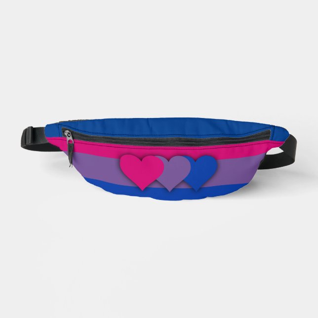 Bisexuality flag  bum bags (Front)