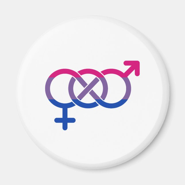 Bisexuality Gender Symbol Magnet (Front)