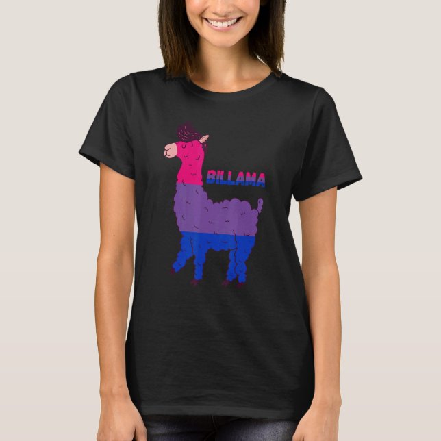 Bisexuality Llama Bisexual Flag Bi LGBTQ Bisexual  T-Shirt (Front)