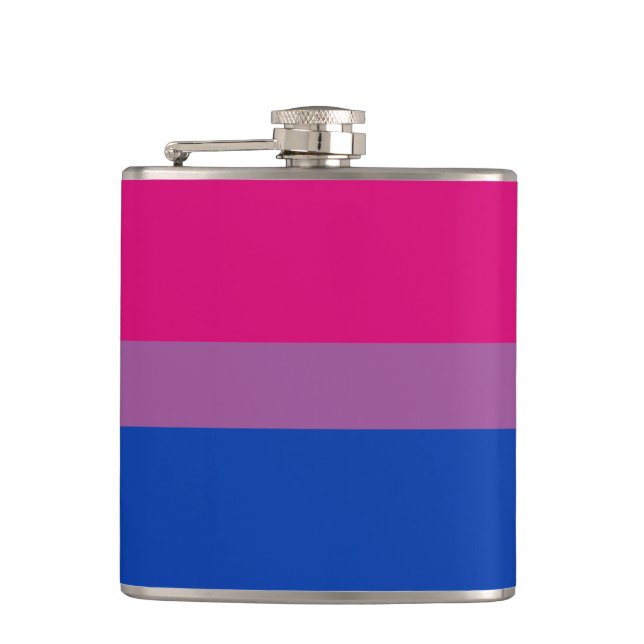 Bisexuality Pride flag Flask (Front)