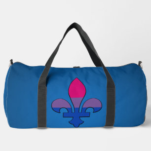 Bisexuality pride fleur-de-lis   duffle bag