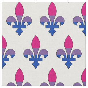 Bisexuality pride fleur-de-lis fabric