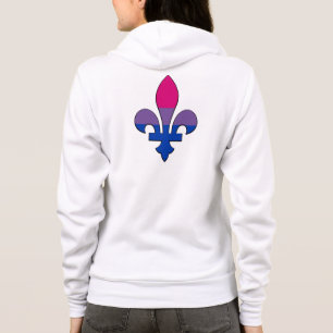 Bisexuality pride fleur-de-lis   hoodie