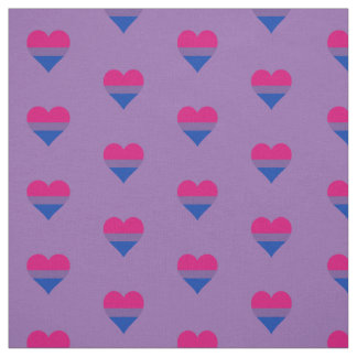 Bisexuality pride hearts fabric