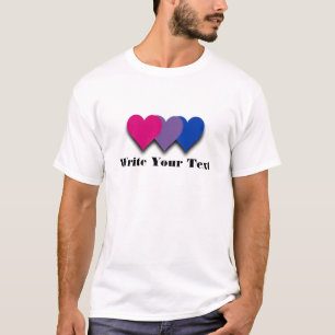 Bisexuality pride hearts T-shirt