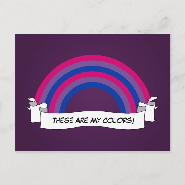 Bisexuality rainbow pride  Postcard (Front)