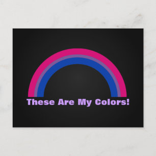 Bisexuality rainbow pride Postcard