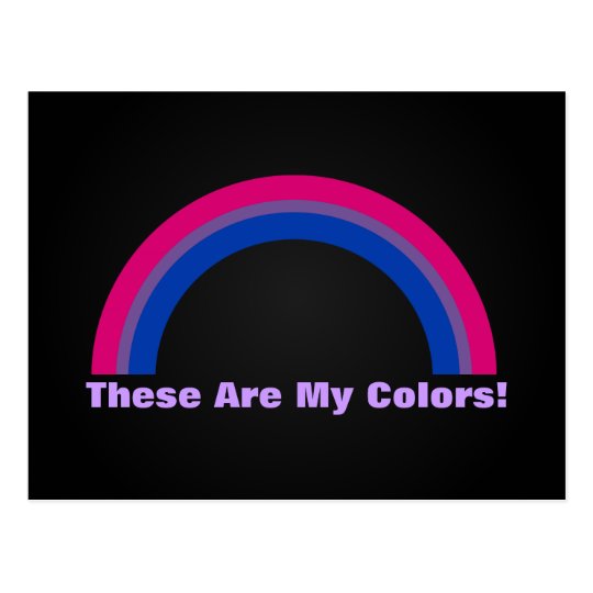 Bisexuality rainbow pride Postcard