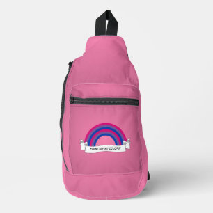 Bisexuality rainbow pride  sling bag