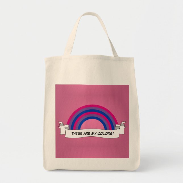 Bisexuality rainbow pride  tote bag (Front)
