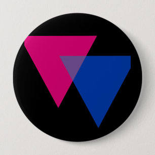 Bisexuality Symbol 10 Cm Round Badge