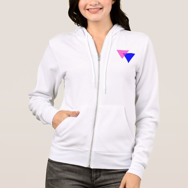Bisexuality symbol  hoodie (Front)