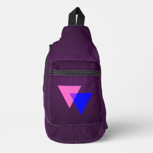 Bisexuality symbol  sling bag