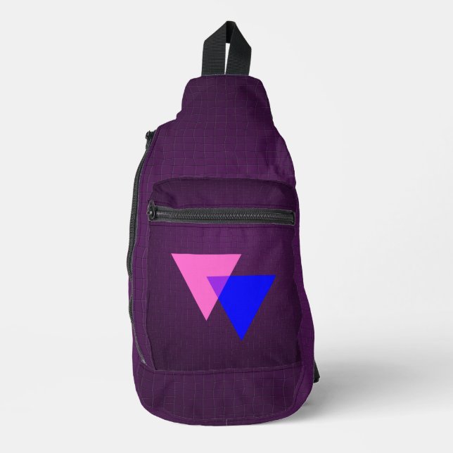 Bisexuality symbol  sling bag (Front)