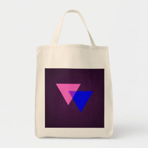 Bisexuality symbol tote bag