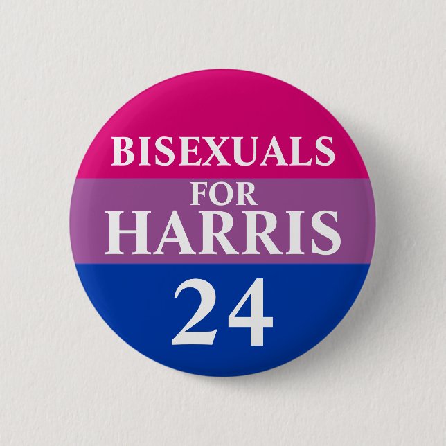 Bisexuals For Harris Button (Front)