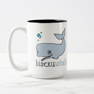 BISEXUWHALE Two-Tone COFFEE MUG