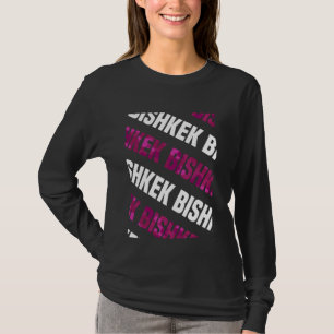 Bishkek Camo Pattern Pink Camouflage T-Shirt