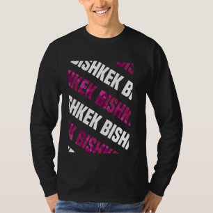 Bishkek Camo Pattern Pink Camouflage T-Shirt