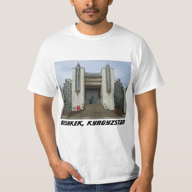 Bishkek Wedding Palace - Soviet Architecture T-Shirt (Front)