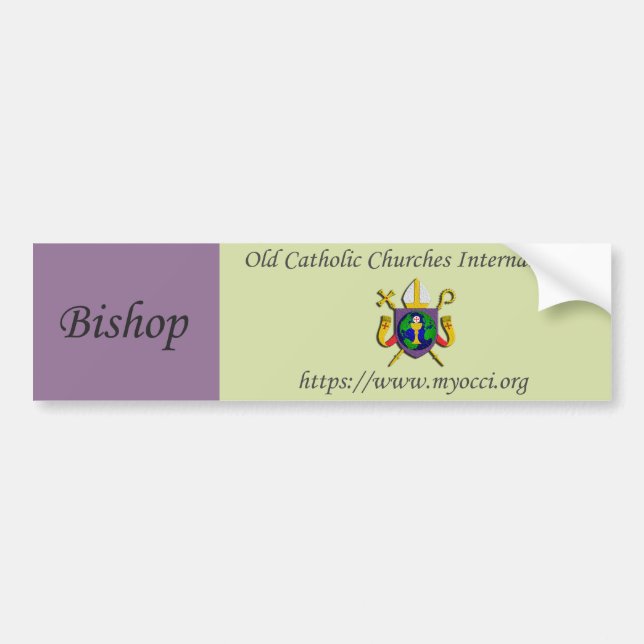 Bishop Bumper Sticker (Front)