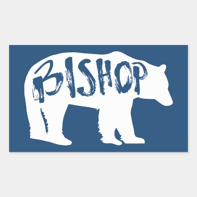 Bishop California Bear Rectangular Sticker (Front)