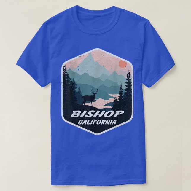 Bishop California CA Mountains Hike Hiking Souveni T-Shirt (Design Front)