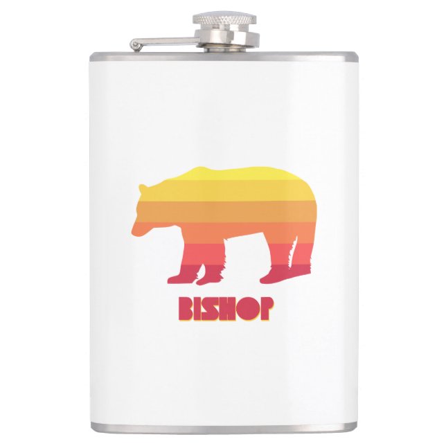 Bishop California Rainbow Bear Hip Flask (Front)