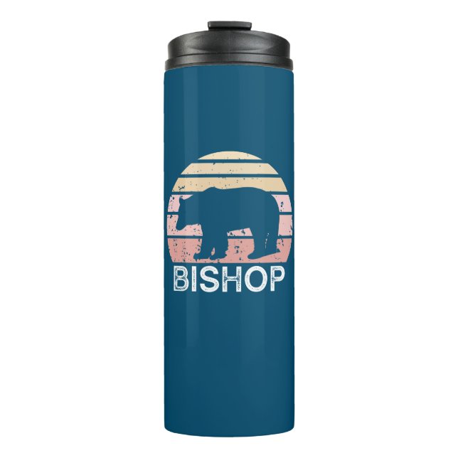 Bishop California Retro Bear Thermal Tumbler (Front)