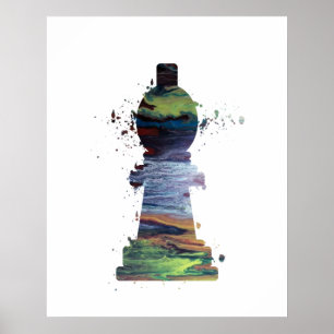 Bishop - Chess - Art Poster